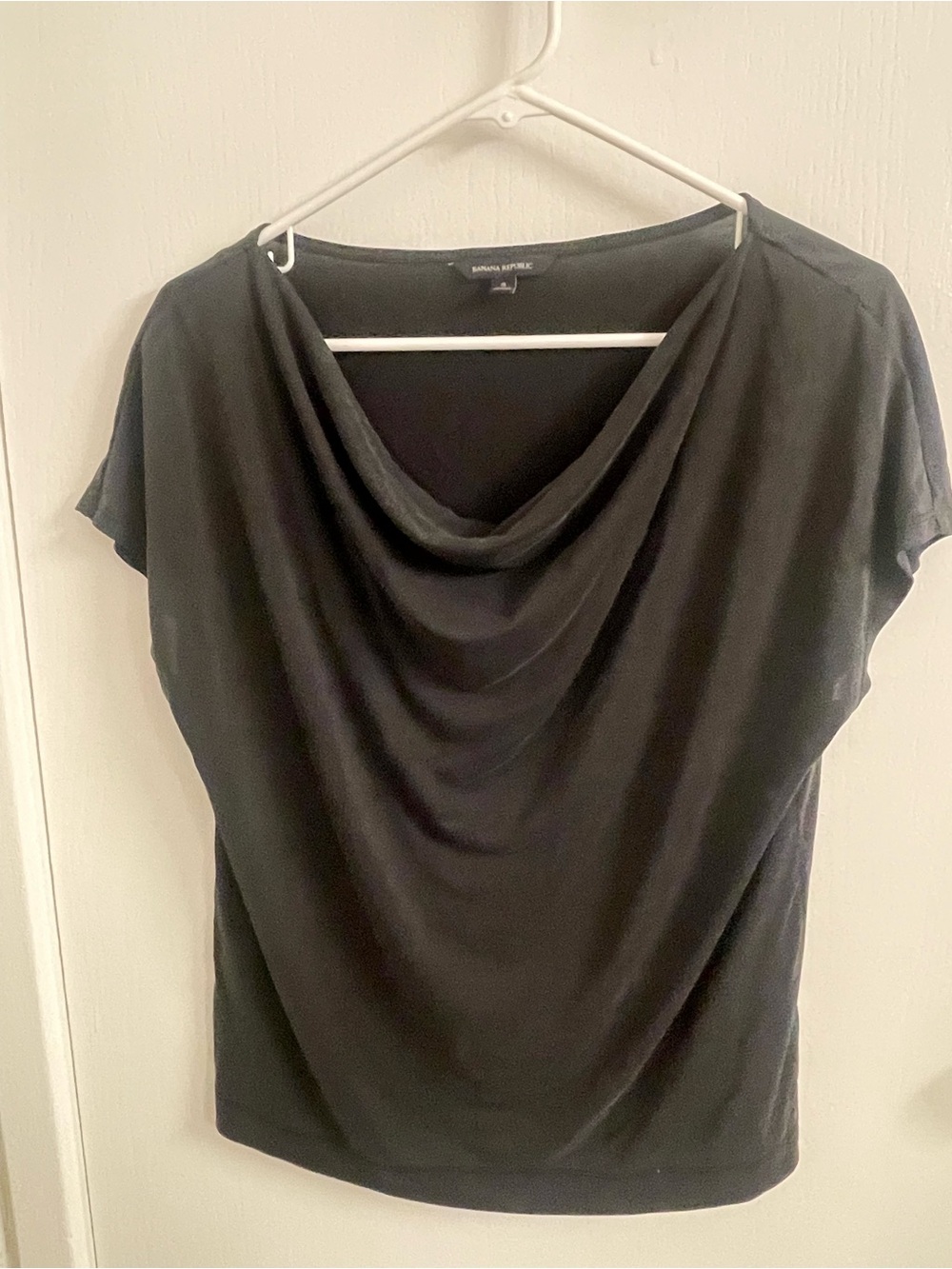 Banana Republic Black Short-Sleeve Crew Tee